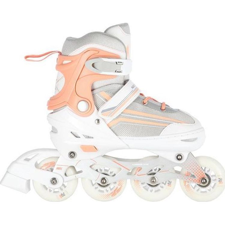 Tootefoto - Nils Extreme NH18190 rulluisud vahetatava reguleeritava jooksjaga, valged, suurused 39-43