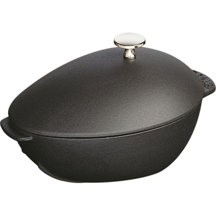 Tootefoto - STAUB STAUB pott, malm, ovaalne merekarp, 2 l, must, universaalne