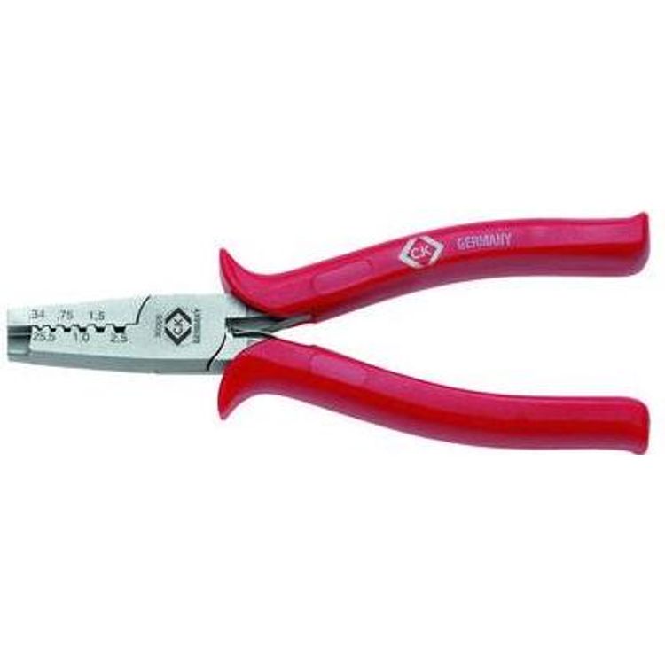 Tootefoto - C.K Tools 430005 kaablitangid Kinnituspress Must, Punane