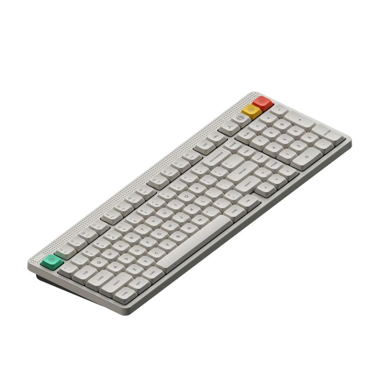 Tootefoto - NuPhy Node 100 Low / Lunar White / Red nano