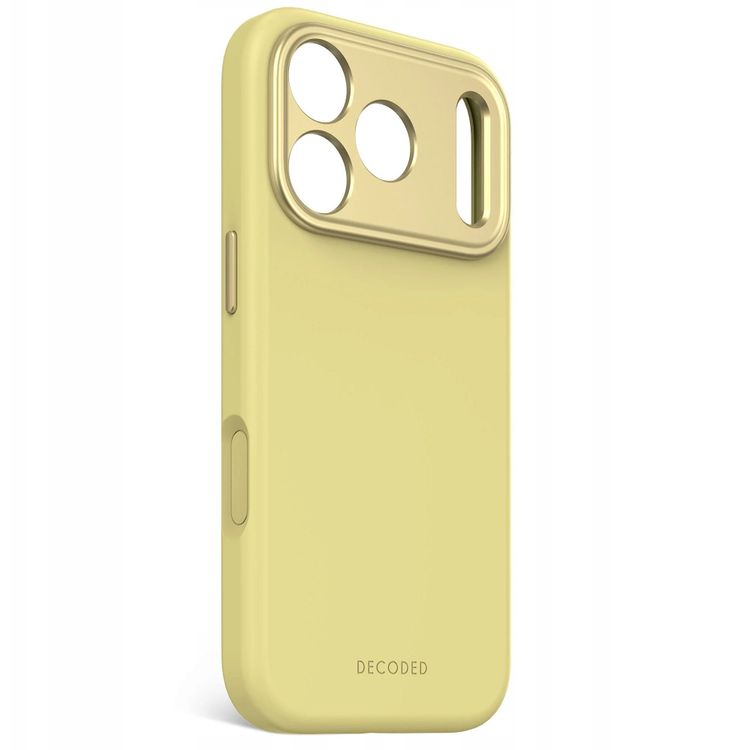 Tootefoto - Decoded Antimicrobial Silicone Backcover, iPhone 17 Pro, Yellow