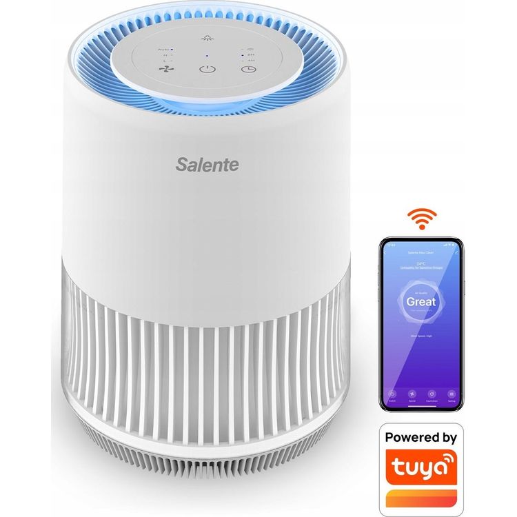 Tootefoto - Evolveo EVOLVEO Salente MaxClean ventilaator, chytr isti ka vzduchu, WiFi Tuya SmartLife, valge