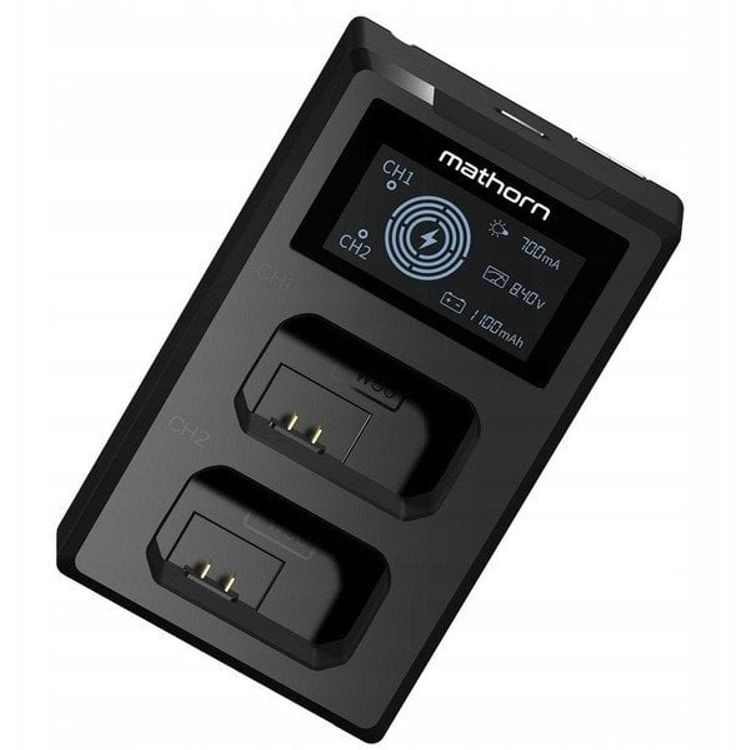 Tootefoto - Mathorn MBC-D120 USB-C kahe kanaliga laadija Sony NP-FW50 jaoks