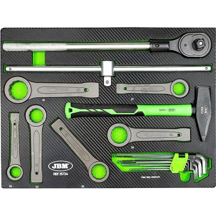 Tootefoto - 18-Os. L ksilmuste + Lisat riistade Komplekt Pu-Paneelis Jbm