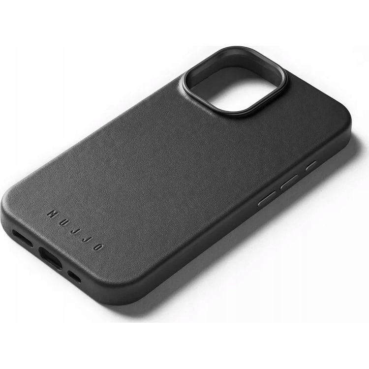 Tootefoto - Troubadour Goods Limited Mujjo t isnahast mbris MagSafe'iga hilduv nahk mbris iPhone 16 jaoks (must)
