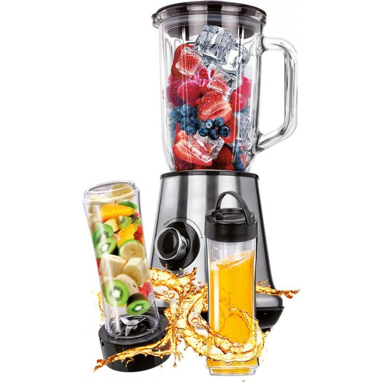 Tootefoto - MPM MBL-15M kannmikser 1 l Lauapealne blender 450 W Roostevaba teras