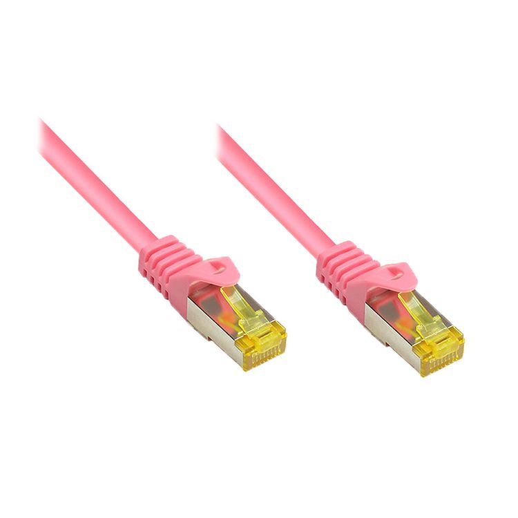 Tootefoto - Alcasa RJ45-RJ45, m-m, 20m v rgukaabel Magenta Cat7 S/FTP (S-STP)