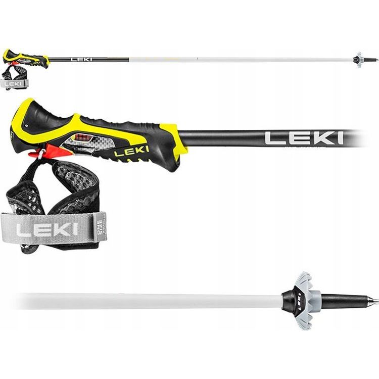 Tootefoto - LEKI KIJE 3D AIRFOIL white/yellow 130