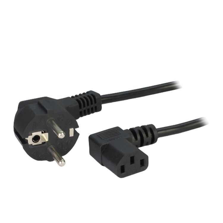 Tootefoto - Inter-Tech 88885268 toitekaabel Must 1,5 m Pistikupesa t p F IEC C13