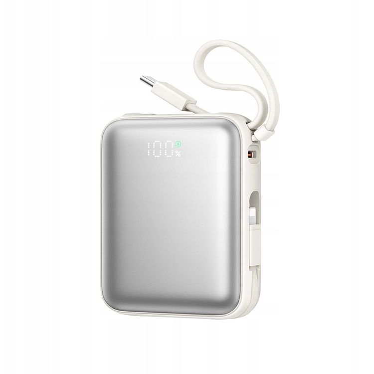 Tootefoto - PowerBank Joyroom Jr-PBF27 1000Mah 22,5W sisseehitatud USB-C ja v lgukaablitega-Whitega