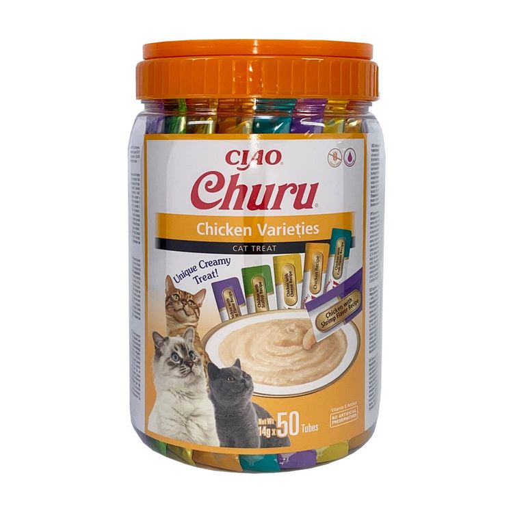 Tootefoto - INABA Churu Varieties Chicken - cat treats - 50 x 14g