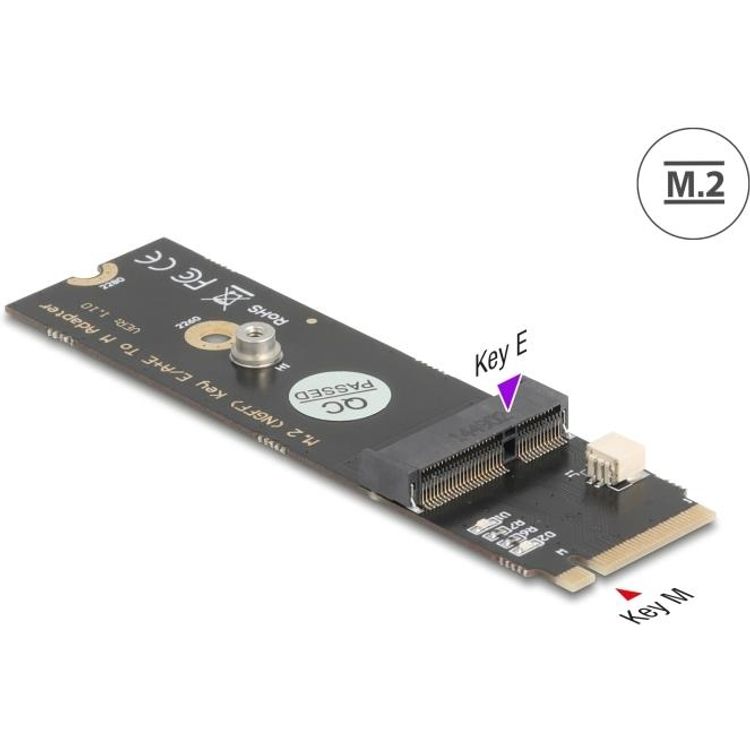Tootefoto - Delock 64344 - Konverter M.2 Key M Stecker> E Slot (64344)