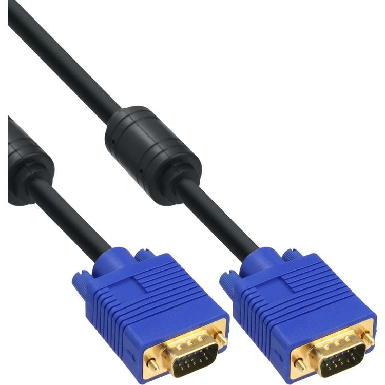 Tootefoto - InLine S-VGA Kabel, 15pol HD Stecker / Stecker, schwarz, 1,5m (17715T)