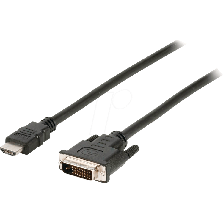 Tootefoto - NEDIS HDMI -Kabel | HDMI Stecker | DVI-D 24+1-Pin Stecker | 1080p | Vernickelt | 2.00 m | Gerade | PVC | Schwarz | Box