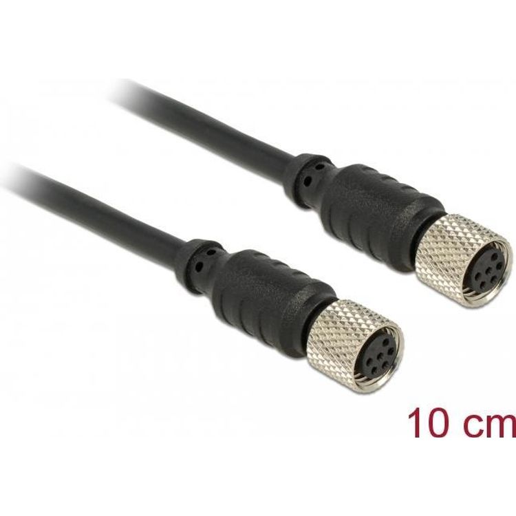 Tootefoto - DeLOCK 12689 kaabel andurile ja k ivitajale 0,1 m M8 Must