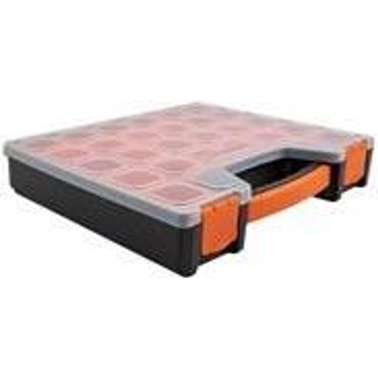 Tootefoto - DeLOCK 18420 hoiukarp ja -korv Ladustamiskast Nelinurkne Plast Must, Oran