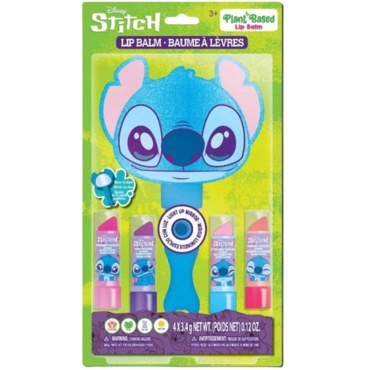 Tootefoto - Valgustatud peegel + 4x taimep hised huulepalsamid lastele Lilo ja Stitch / Si0088gg
