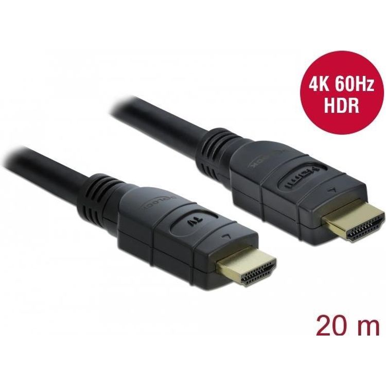 Tootefoto - DeLOCK 85286 HDMI-kaabel 20 m HDMI t p A (Standard) Must