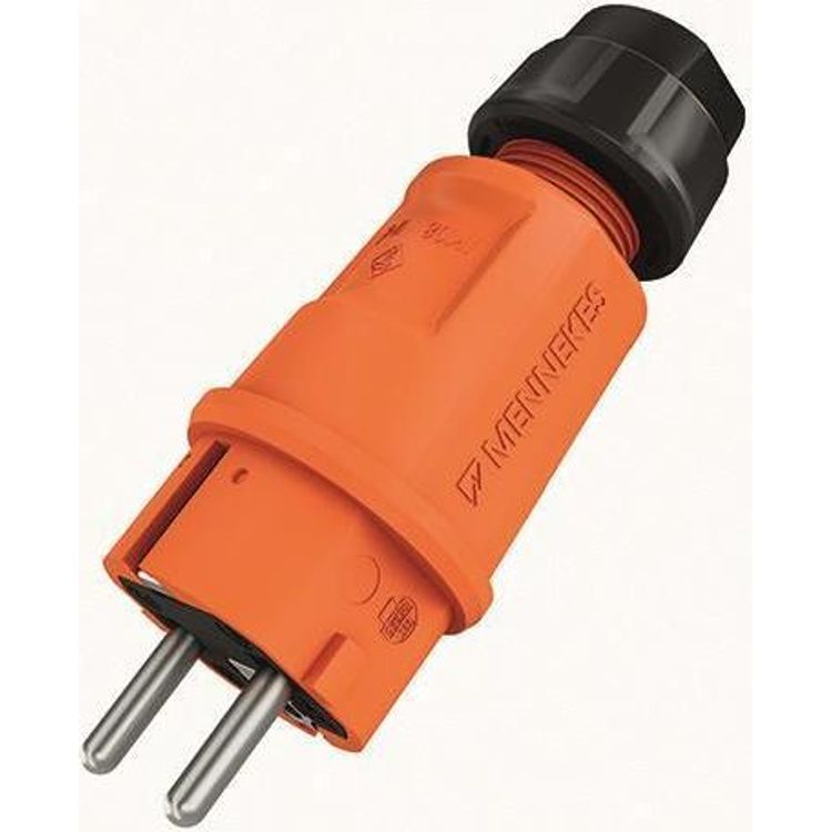 Tootefoto - Mennekes Stecker SCHUKO orange15204216A 2p+PE IP54 (152042)