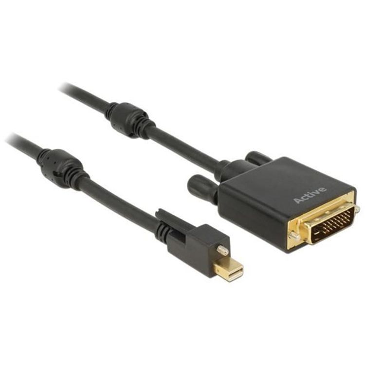 Tootefoto - DeLOCK 83725 videokaabliadapter 1 m Mini DisplayPort DVI-D Must