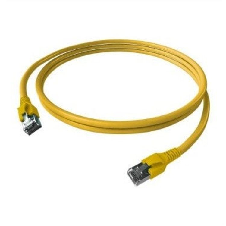 Tootefoto - EasyLan FlexBoot Cat.6A patch-kaabel, S/FTP, kollane, 10 m