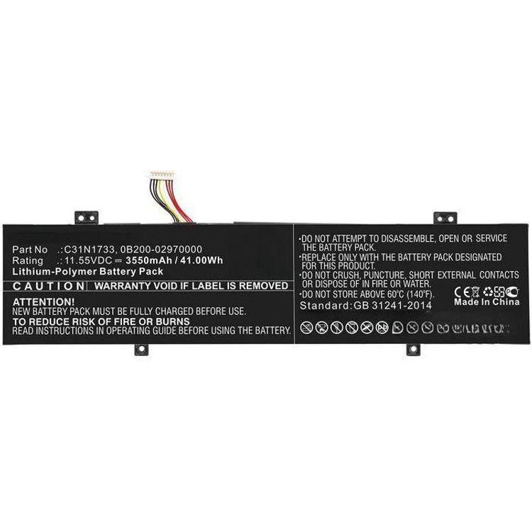Tootefoto - CoreParts Laptop Battery 41.00Wh Li-Polymer 11.55V 3550mAh - Batterie - 3.550 mAh (0B200-02970000-CP)
