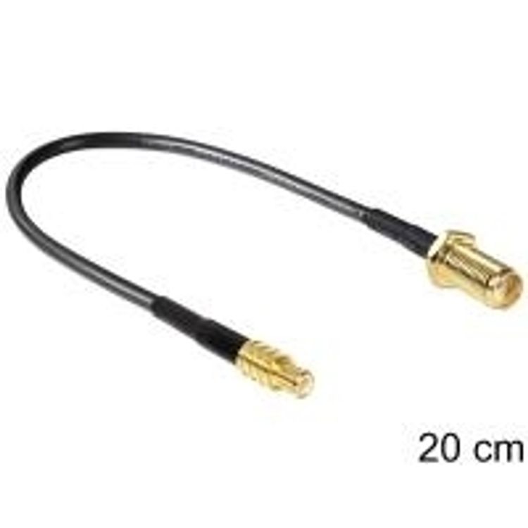 Tootefoto - DeLOCK 88578 koaksiaalkaabel 0,2 m Must