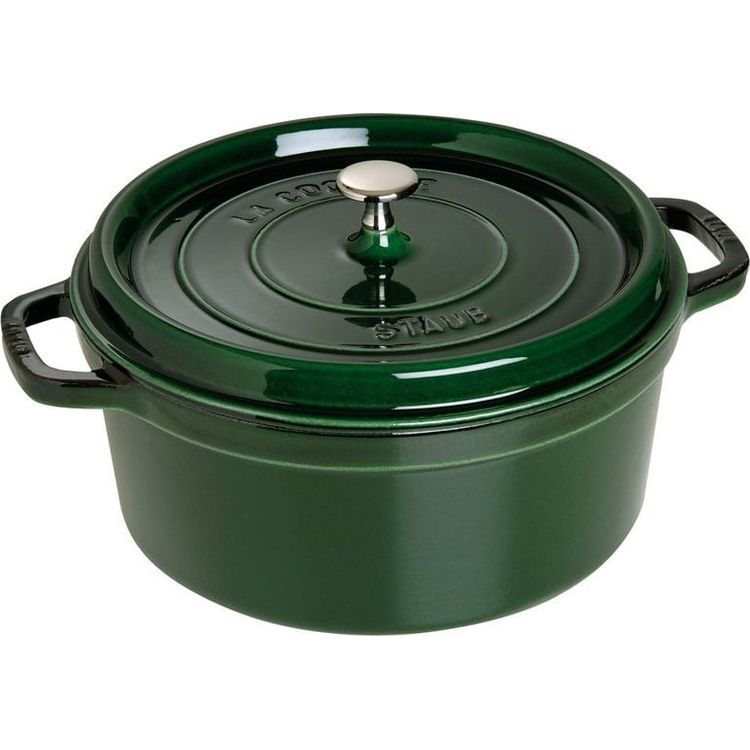 Tootefoto - Staub Round Cast Iron Pot - Green, 2.6 ltr