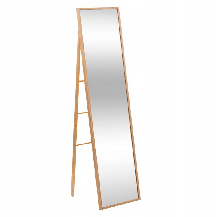 Tootefoto - Suur bambusraamis seisev peegel, 41 x 160 cm