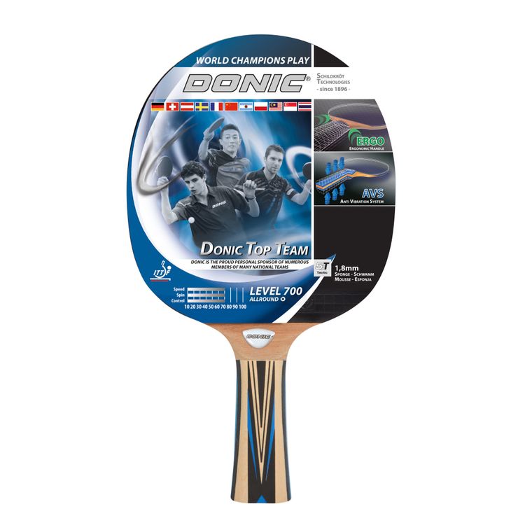 Tootefoto - Donic Schildkr t Top Team 700 lauatennisepall Must, Sinine, Puit