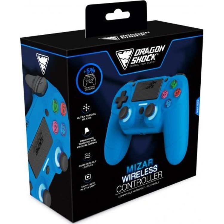 Tootefoto - Dragonshock Controller Mizar Wireless blau PS4
