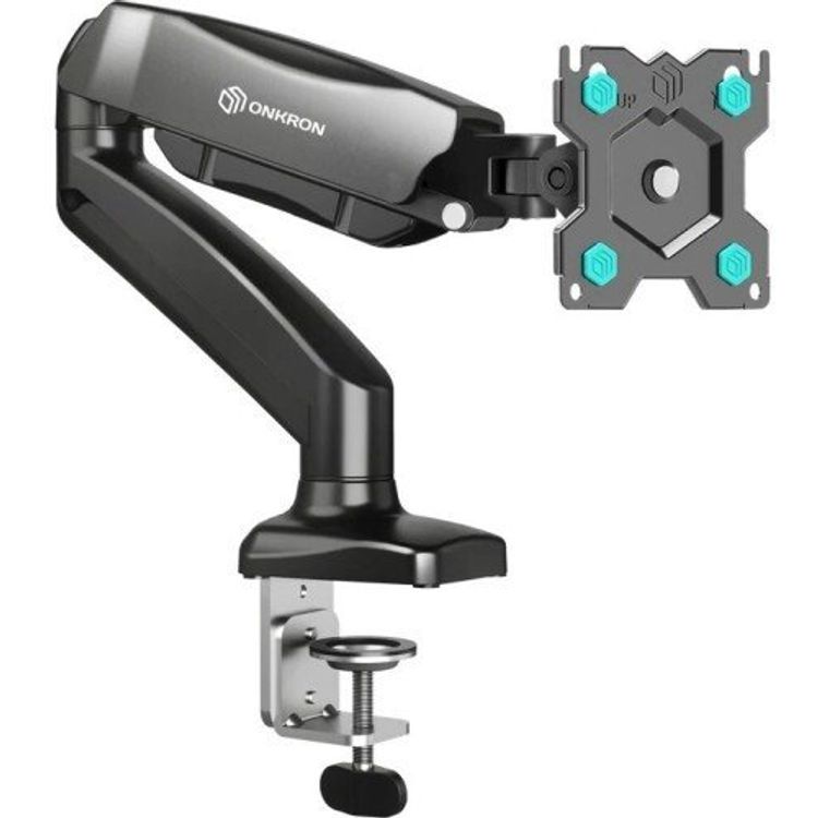 Tootefoto - ONKRON Uchwyt biurkowy obrotowo-nachylny do monitora 13"-32" maks 8 kg, z obracaniem, czarny G80