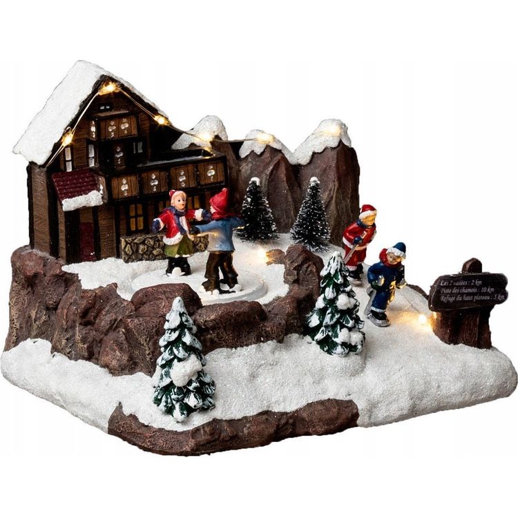 Tootefoto - J ulukaunistus F ric Lights ja j ulus im LED-valgustusega liuv li