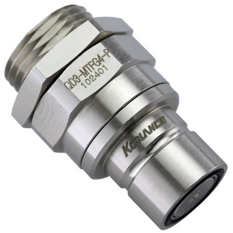 Tootefoto - Koolance QD3 kiirkinnitus koos vaheseinaga sirge isane G1/4 tolline IT - lekkekindel, h bedane