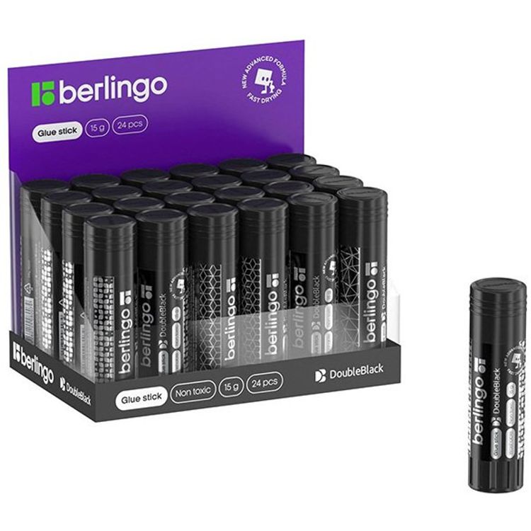 Tootefoto - Berlingo Berlingo, Topeltmust liimipulk, must, 24 tk