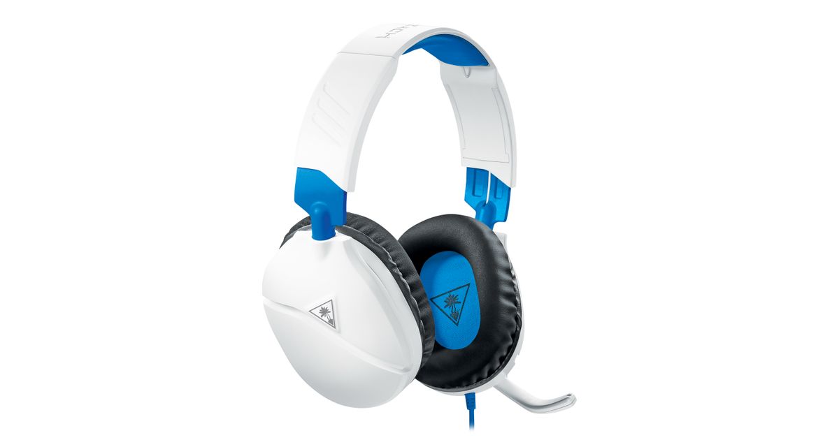 Turtle Beach Recon 70p Gaming Headset for PS5 PS4 Xbox Switch PC White Blue Gaming headsets Headphones Audio video MT Shop