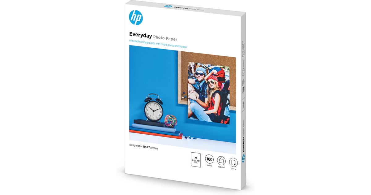 HP Carta fotografica Everyday, lucida, 200 g/m2, A4 (210 x 297 mm