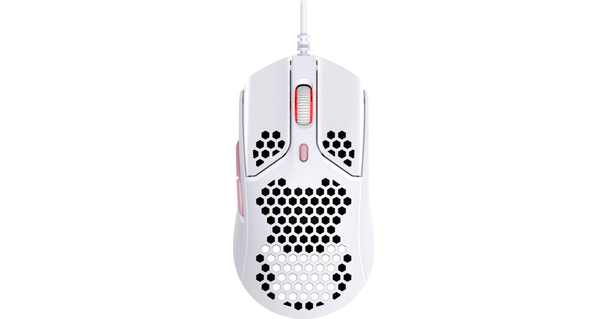 HyperX Pulsefire Haste - Gaming Mouse (White-Pink) - MT Shop