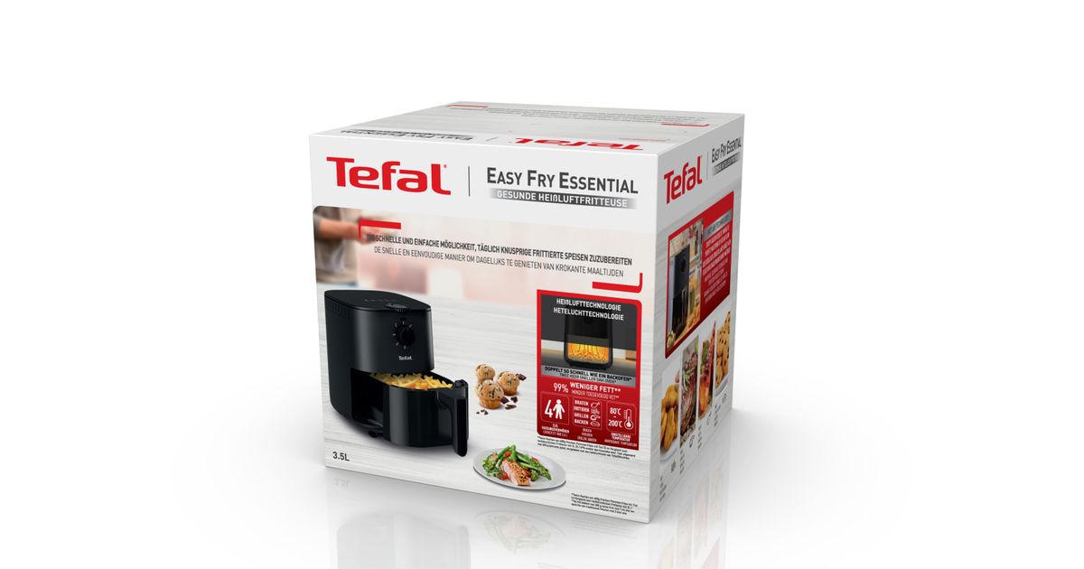  Tefal Easy Fry Essential Hot Air Fryer, Capacity 3.5L