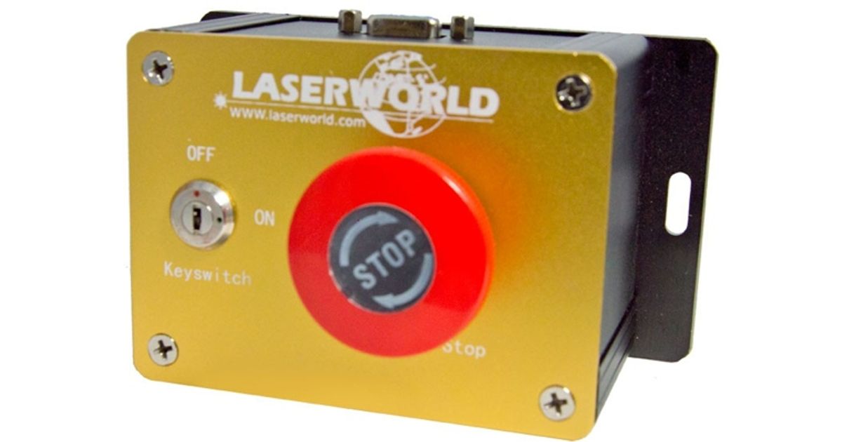Laserworld Safety Unit Interlock Emergency Stop Switch, incl 5m Cable