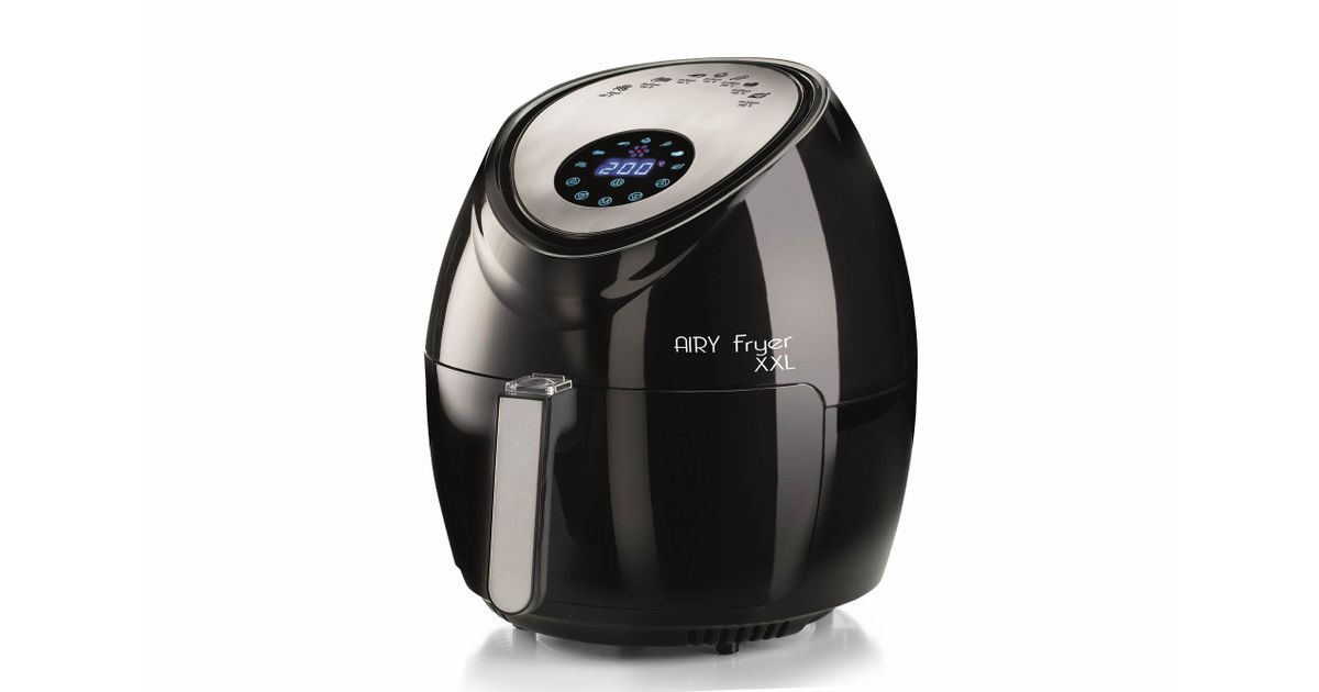 Girmi FG93 ecofrit Compact Air Fryer, 3.2 Litres, 1000 W, White/Red