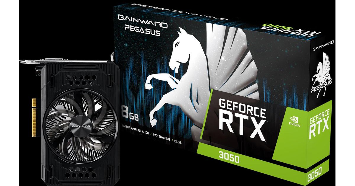 Gainward GeForce RTX 3050 PEGASUS NVIDIA 8 GB GDDR6 - Graphics