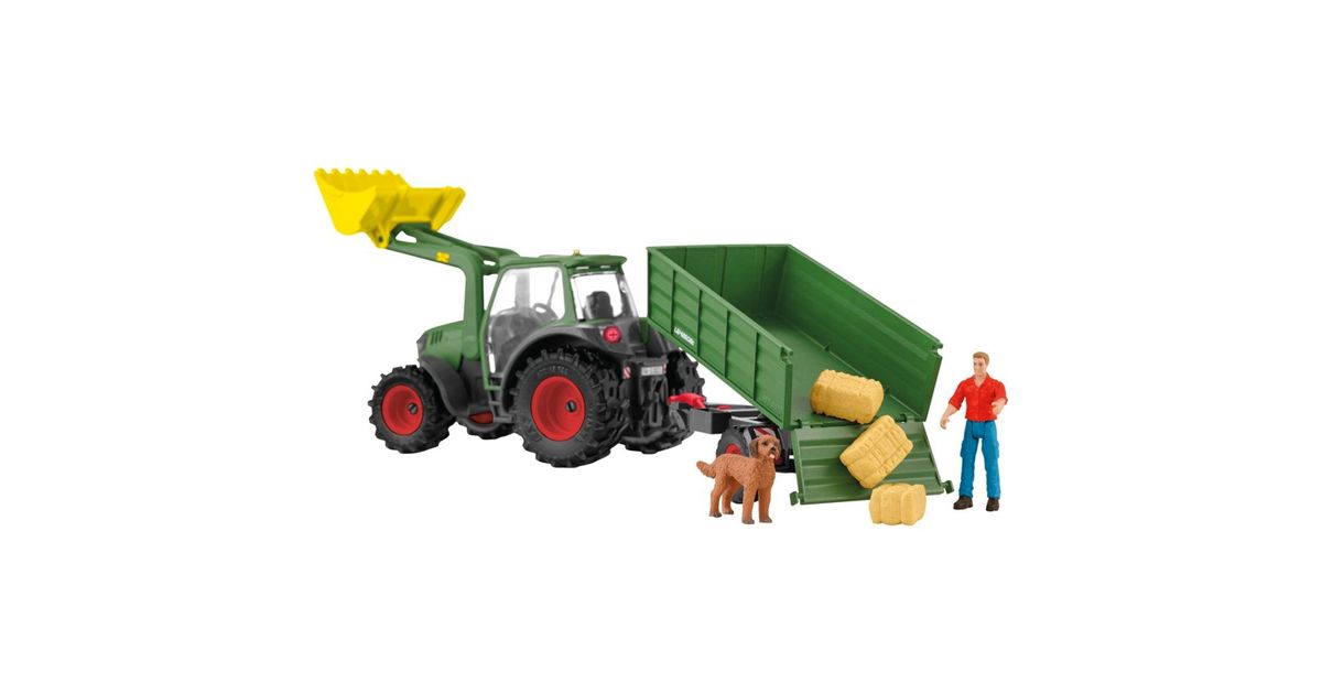 Schleich Farm World 42608 Traktor mit Anhänger - Tubased tegevused