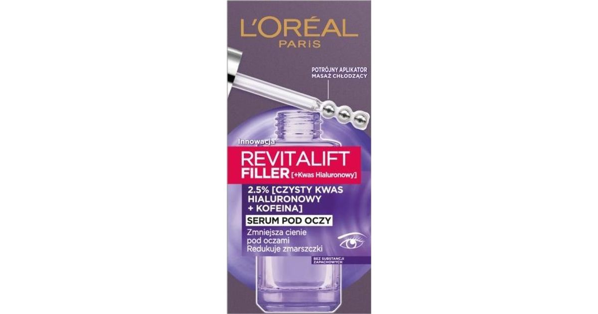 L'Oreal Paris LOREAL_Revitalift Filler Eye Serum reducing wrinkles and