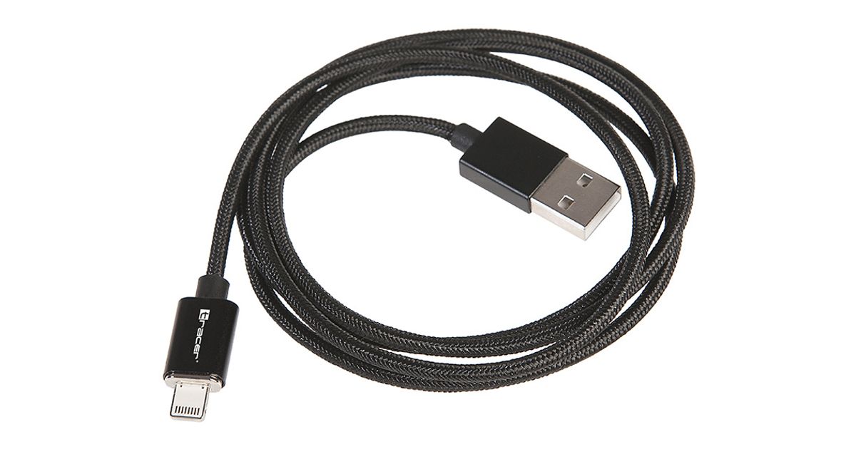 Tracer TRAKBK46274 lightning cable 1 m Black - Cables, KVM switches &  adapters - Audio-video - MT Shop