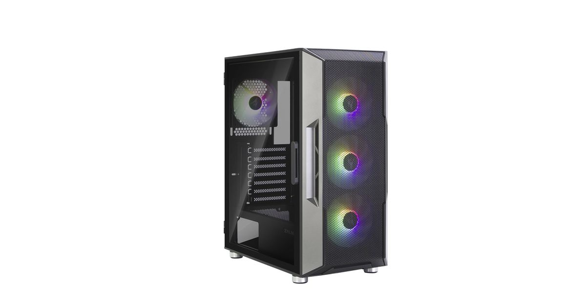 Zalman i3 Neo ATX Mid-Tower Gaming PC Case w/ Mesh Front & 4 x RGB Fan