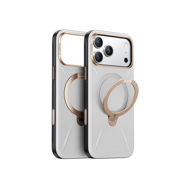 Tootefoto - TORRAS QPRO Leather for iPhone 17 Pro (Pearl Gray)