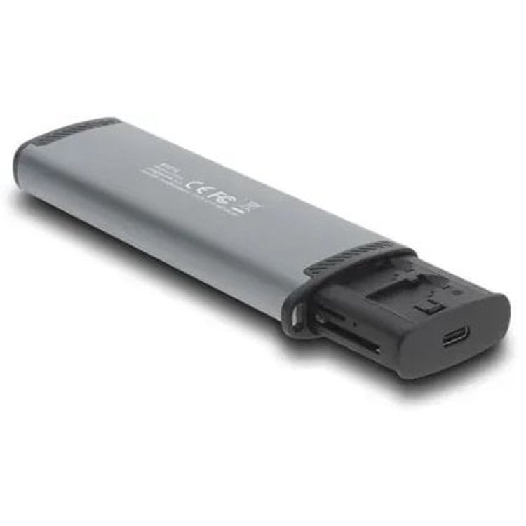 Tootefoto - DELOCK USB 5 Gbps Kartenleser mit SD und Micro SD Slot und Aufbewahrungsf chern f r Speicherkarten