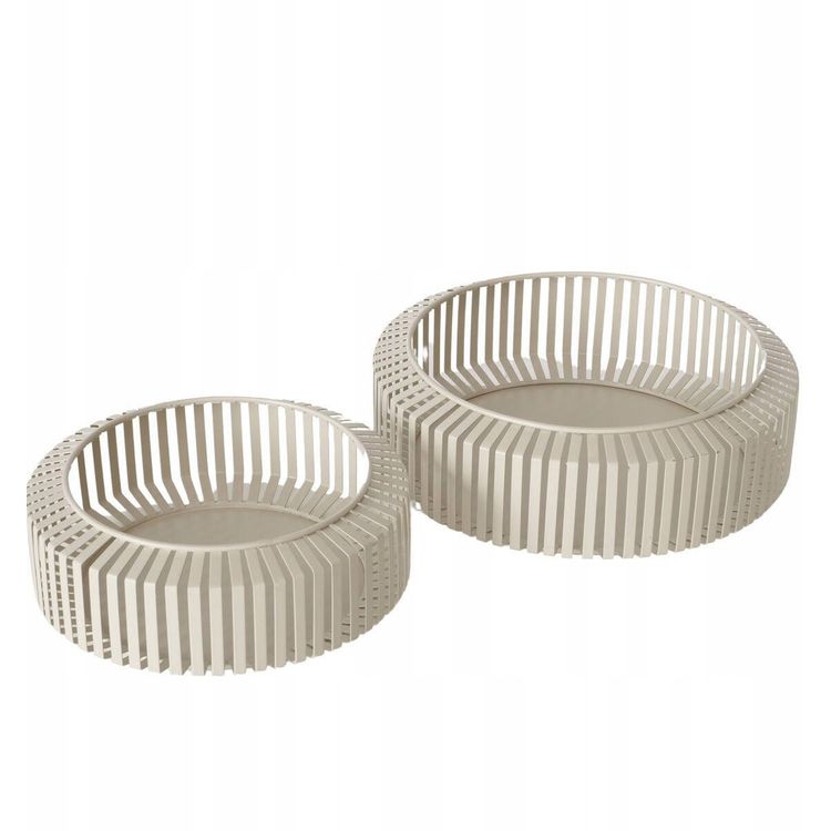 Tootefoto - Viki dekoratiivsed metallist kausid, 2 tk. 24-30 cm