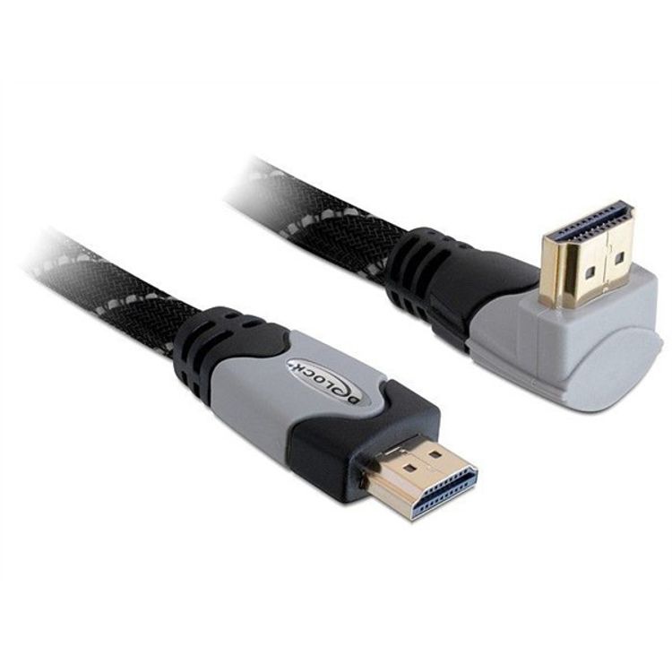 Tootefoto - DeLOCK 1m High Speed HDMI 1.4 HDMI-kaabel HDMI t p A (Standard) Must, Hall